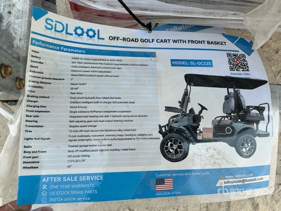2026 SDLOOL GC22S Electric Off-Road Golf Cart (Unused)