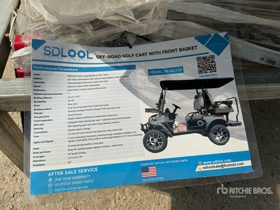 2026 SDLOOL GC22S Electric Off-Road Golf Cart (Unused)