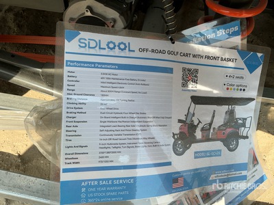 2026 SDLOOL GC42S Electric Off-Road Golf Cart (Unused)