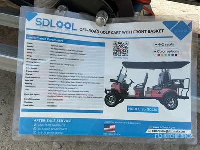 2026 SDLOOL GC42S Electric Off-Road Golf Cart (Unused)