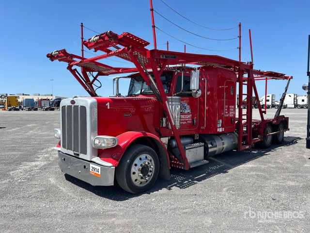2019 Peterbilt 389 6x4 Sleeper Car Carrier Truck