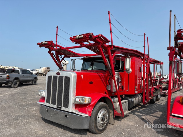 2019 Peterbilt 389 6x4 Sleeper Car Carrier Truck