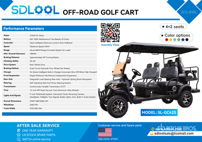 2026 SDLOOL SL-GC42S Electric Off-Road Wózek golfowy (Unused)