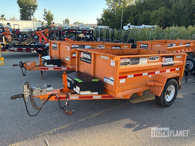 2019 Pratt EZD08641 8 ft S/A Dump Utility Trailer