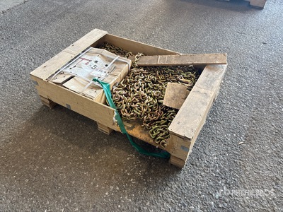 Quantity of (5) Ratchet Binders & Chains (Unused)