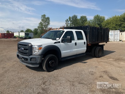 2016 Ford F-450 XL 4x2 Crew Cab フラットベッドダンプトラック