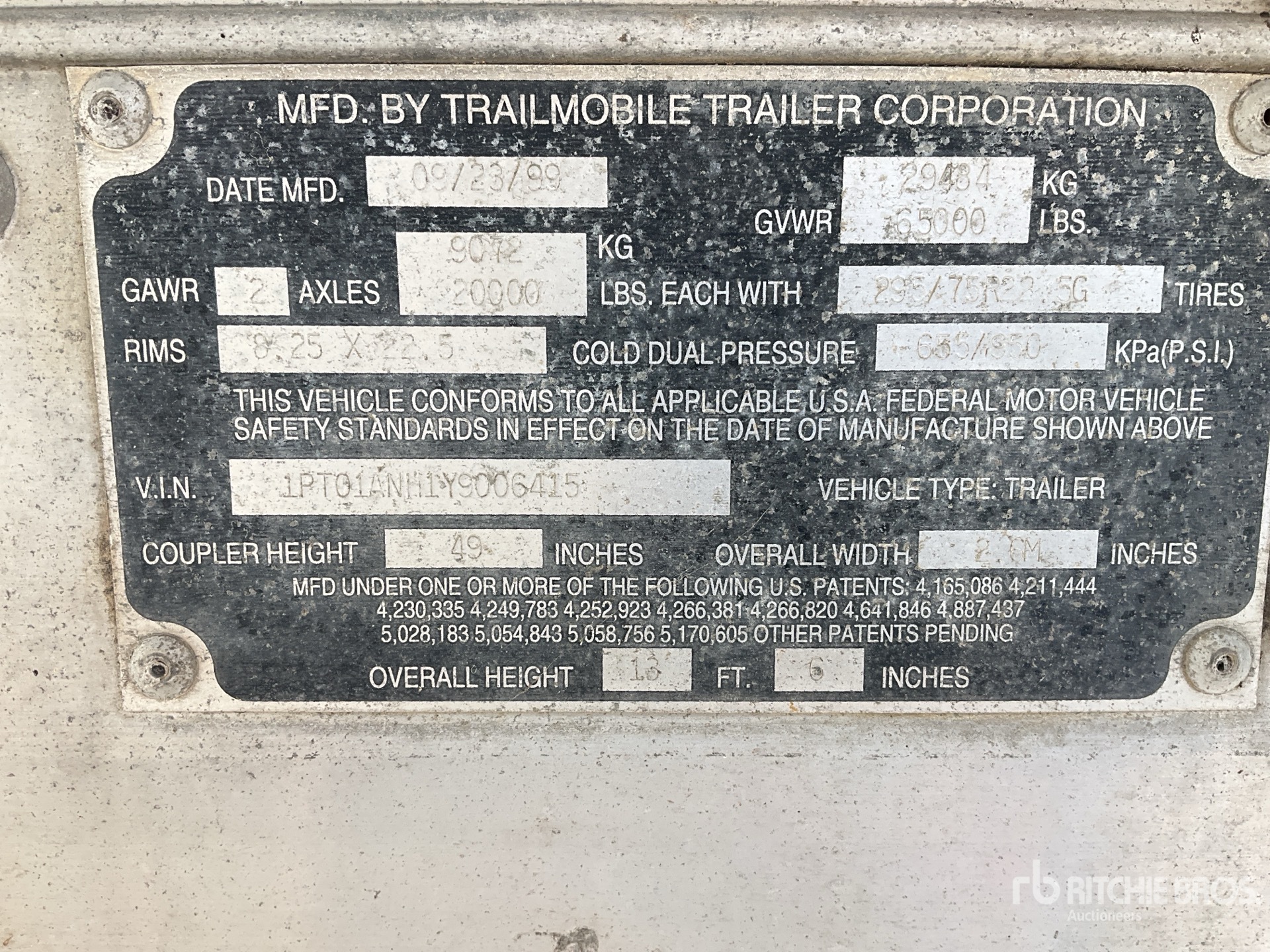 2000 Trailmobile 53 ft Refrigerated Trailer