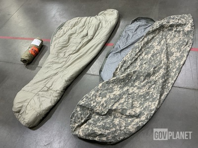 (10) Modular Sleeping Bags, (27) Bivy Covers, (6) Tent/Shelters & Assorted Items
