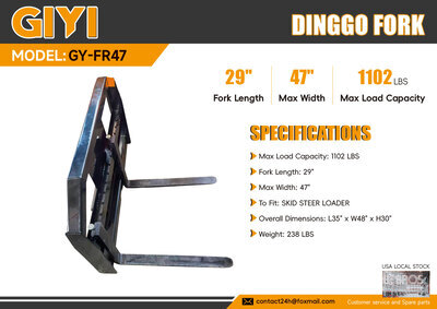 2026 GIYI GY-FR47 29 in Mini Dingo Schranklader vorken (Unused)