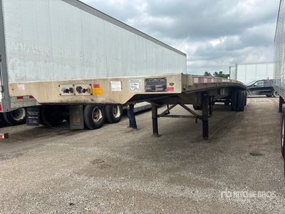 2016 Transcraft 524 48 ft T/A Spread Axle Flatbed Trailer