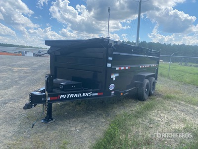 2025 PJ Trailers DM162 18 ft T/A Remorque à Benne Utilitaire