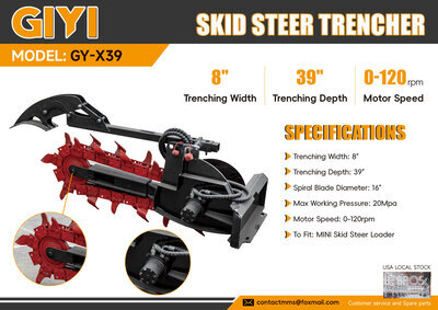 2026 GIYI GY-X39 39 in Mini Schranklader Sleuvenmaker (Unused)