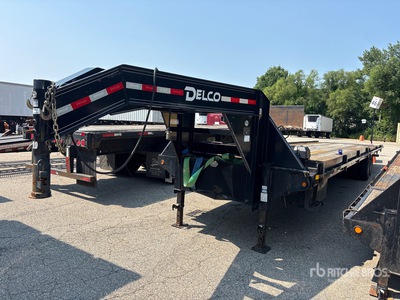 2024 Delco 14790 lb 40 ft T/A Gooseneck ロールバックトレーラー