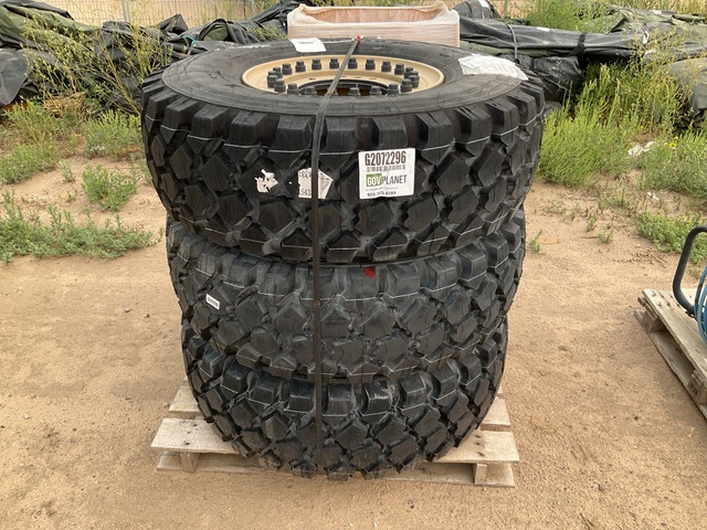 (3) Michelin 395/85R20 Tires w/Wheels
