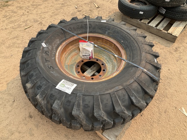 American Contractor 14.00-24TG Tire w/Wheel