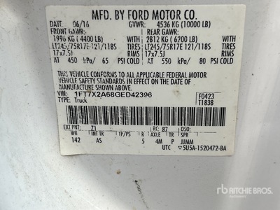 2016 Ford F-250 XL 4x2 Extended Cab Pickup