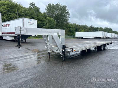 2014 AJJ'S T-200 30 ft T/A Gooseneck Utility Trailer