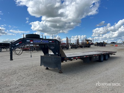 2018 Load Trail 32 ft T/A Gooseneck Hydraulische staartaanhangwagen