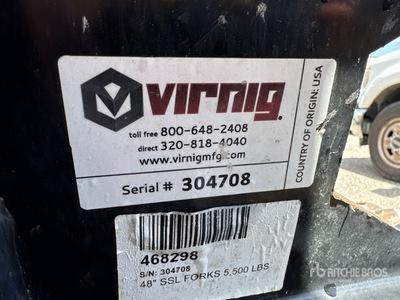 Virnig 48 in スキッドステア用フォーク - Fits John Deere 333G