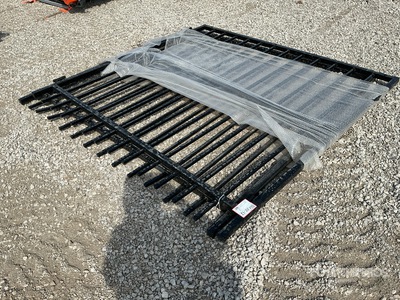 2026 SKLP SK-HLM14 14 ft x 7 ft Wrought Iron Bi-Parting Einfahrtstor (Unused)