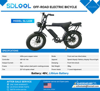 2026 SKLP SL-L450 Off-Road Electric Fiets (Unused)