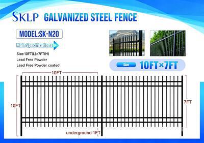 Quantity of (20) 2026 SKLP SK-N20 10 ft x 7 ft Powder Coated Fencing (Unused)