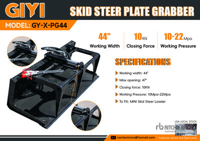 2026 GIYI GY-X PG44 44 in Mini Garfio para minicargadora (Unused)