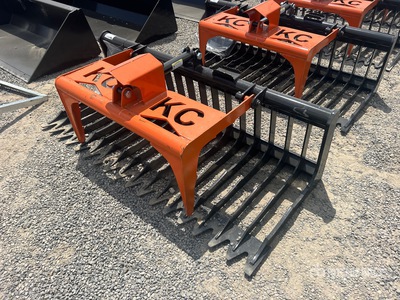 2025 Kit Containers QT-SG-S76-V3 76 in Skeleton Skid Steer Grapple (Unused)