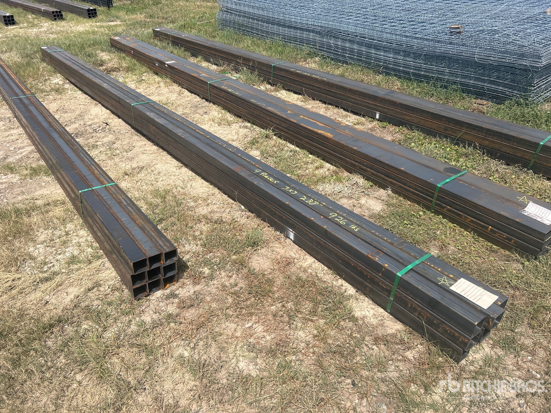 Quantity of (9) 2025 Kit Containers 3 in Square Tubing (Unused)