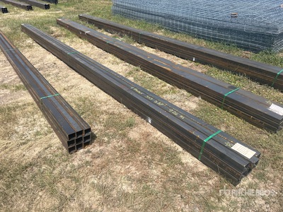 Quantity of (9) 2025 Kit Containers 3 in Square Tubing معادن متنوعة (Unused)