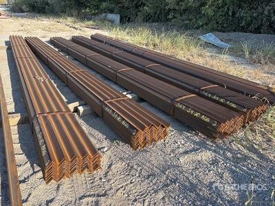 Quantity of (4) Bundles of 2 in x 2 in x 3/16 in x 20 ft Angle Iron