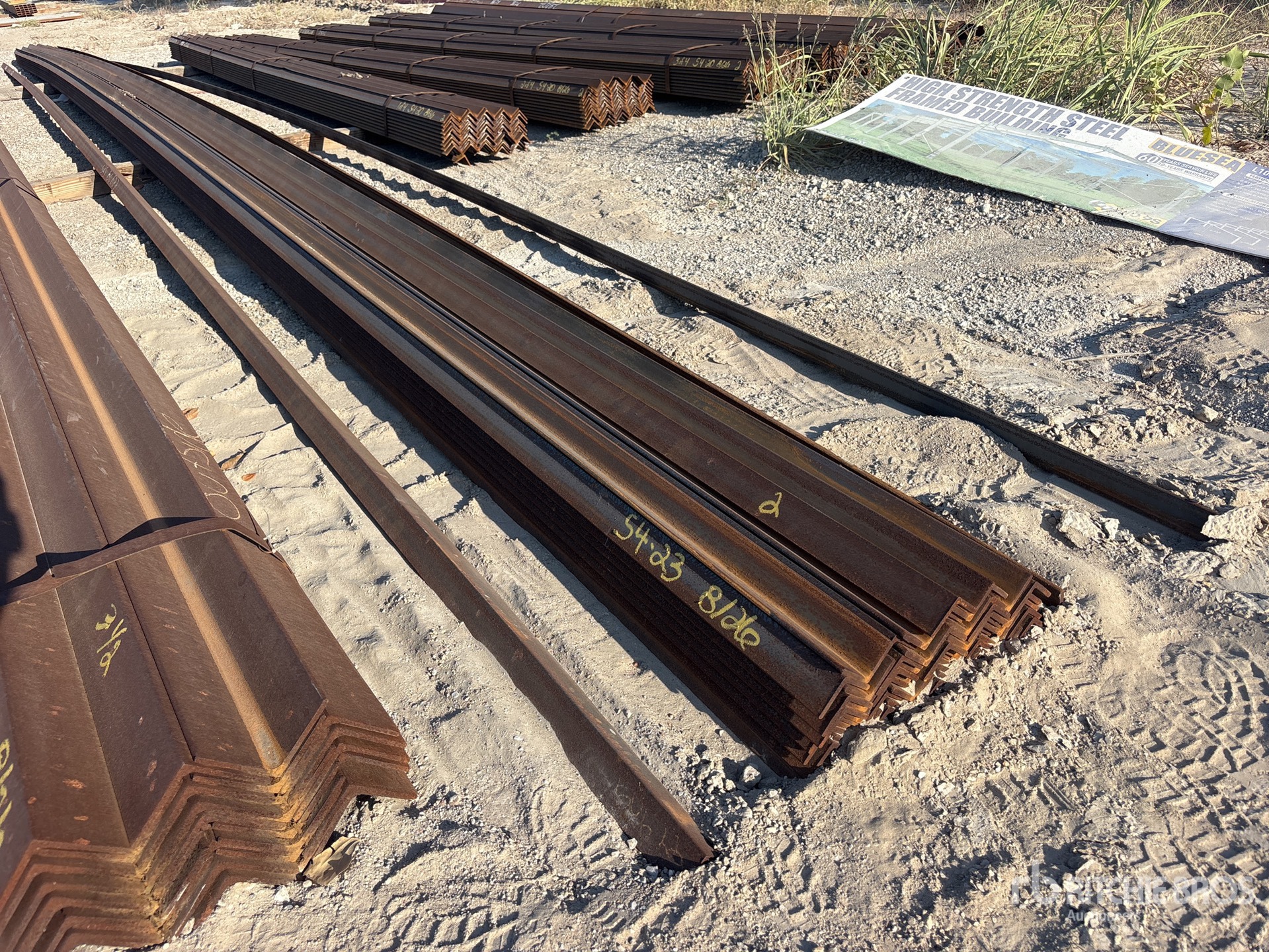 Quantity of 2 in x 2 in x 40 ft Angle Iron