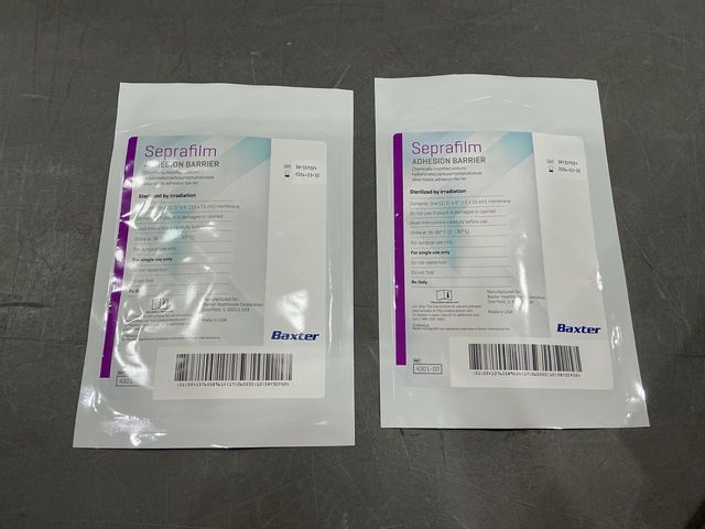 Package of Baxter Seprafilm Adhesion Barriers