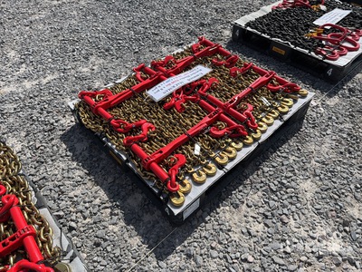 Quantity of (8) 2026 Mackman BC-9200 Lote De Matracas Con Cadenas (Sin Usar) / 9200 lb Ratchet Binder And Chains (Unused)