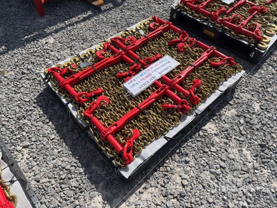 Quantity of (8) 2026 Mackman BC-9200 Lote De Matracas Con Cadenas (Sin Usar) / 9200 lb Ratchet Binder And Chains (Unused)