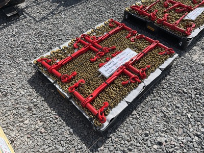 Quantity of (8) 2026 Mackman BC-5400 Lote De Matracas Con Cadenas (Sin Usar) / 5400 lb Ratchet Binder And Chains (Unused)