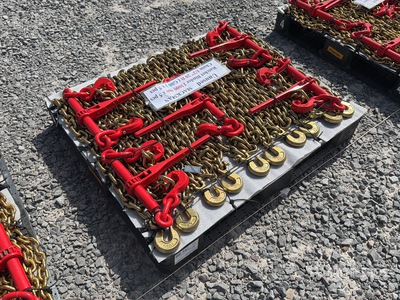 Quantity of (5) 2026 Mackman BC-13000 Lote De Matracas Con Cadenas (Sin Usar) / 13000 lb Ratchet Binder And Chains (Unused)