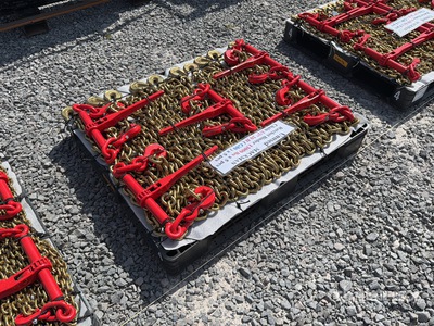 Quantity of (5) 2026 Mackman BC-13000 Lote De Matracas Con Cadenas (Sin Usar) / 13000 lb Ratchet Binder And Chains (Unused)