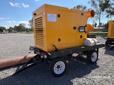 2026 100HW 12" Mobile water pump with piping Trailer-Mounted (Unused)