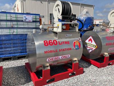 2026 Yuni D860DC 860 L Skid Mounted Steel Diesel Tanque para Combustible (Sin Usar) / Benzinetank (Unused)