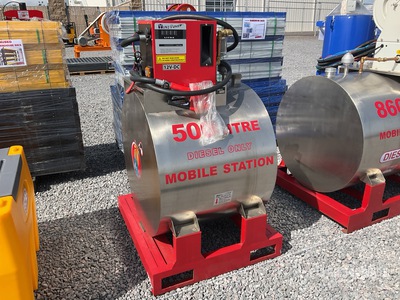 2026 Yuni D500DC 500 L Skid Mounted Steel Diesel Tanque para Combustible (Sin Usar) / Benzinetank (Unused)