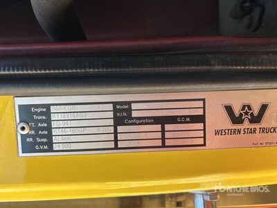 2010 Western Star 4800FX 6x4 T/A Dump Truck
