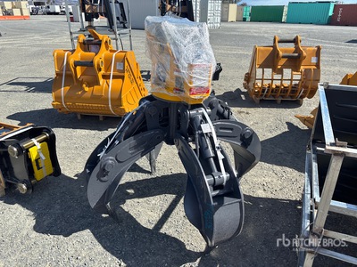2026 LYALS ALSEOG08 orange grapple エクスカベーター用グラップル