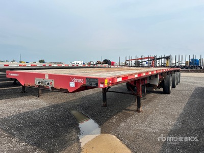 2014 Transcraft TL2000 48 ft Quad/A Flatbed Trailer