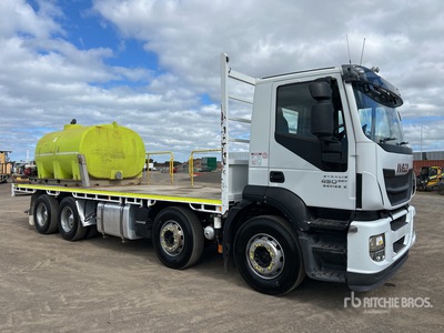 2016 Iveco Stralis AT 500 8x4 Twin-Steer Flatbed Truck