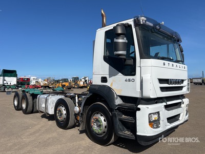 2012 Iveco Stralis AD 450 8x4 Twin-Steer Cabina y chasis