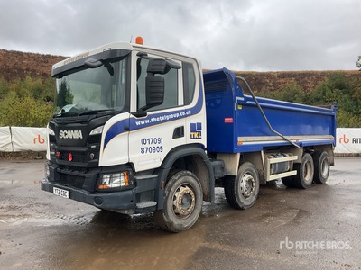 2021 Scania P410 XT 8x4 Twin-Steer Extended Cab Tipper Varios Camion