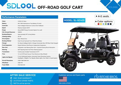 2026 SDLOOL SL-GC42S Electric Off-Road Golf Cart (Unused)