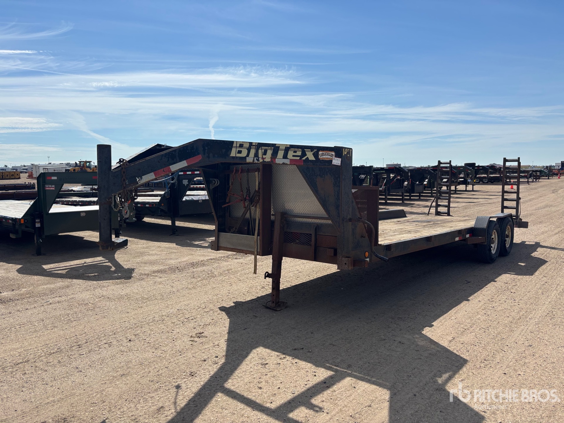 2007 Big Tex 24 ft T/A Gooseneck Equipment Trailer