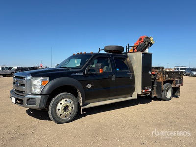 2013 Palfinger PK6501 Knuckle Boom on 2014 Ford F-550 XLT 4x4 Crew Cab Crane Truck